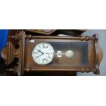 Reproduction Victorian style wall hanging clock