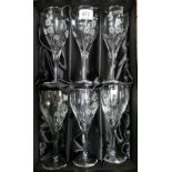 Boxed Royal Doulton crystal wine glasses