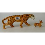 Beswick Leopard 1082 and Corgi 1736(2)