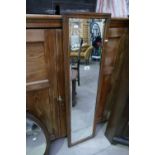 20th Century rectangular bevel edged wall hanging mirror