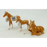 Beswick Palomino foals to include 1813,