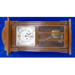 Mahogany cased Art Deco wall clock