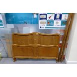 French oak double bed (headboard,