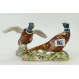 Beswick Model of a Large Pheasant on Base 1225 and Pheasant 850(2)