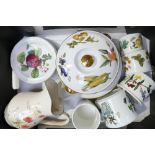 Eleven Items of Portmeirion Pottery, Royal Worcester Evesham Tureen & Dish,