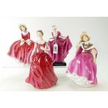 Royal Doulton lady figures Innocence HN2842 and Sunday Morning HN2184,