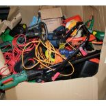 A large quantity of gardens tools to include strimmers, mowers, hedge trimmers. All untested