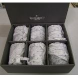 A boxed set of Waterford crystal tumblers