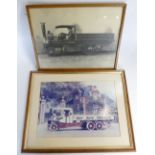 Two large photographs of Foden Trucks 34cm x 45cm & 30cm x 42.5cm excluding frames/mounts.