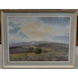 Leslie Gilbert 1912-2002, watercolour of the Staffordshire Moorlands.