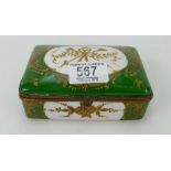 porcelain decorative box and cover