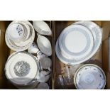 A mixed collection of dinnerware to incl