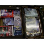 A collection of model makers books reference items including books, Dvds, magazines etc(3 trays)