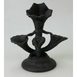 A prestige Wedgwood black basalt Cornuco