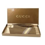 Gucci silk scarf in box