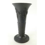 Wedgwood black basalt vase decorated all