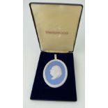 Wedgwood blue jasper portrait medallion