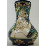 Moorcroft Unicorn Vase Ltd Ed 24/30 signed by designer Kerry Goodwin 17cm high.
