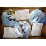 Sixteen Coalport "Reach For the Sky" Plates with Vintage RAF Aircraft designs by Michael Turner