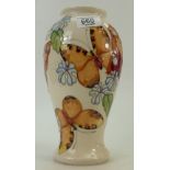 Moorcroft Butterfly Large Vase by Rachel Bishop,