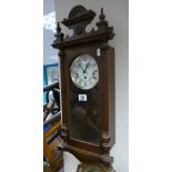 Reproduction Victorian style wall hanging clock