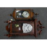 2 reproduction Victorian style wall clocks