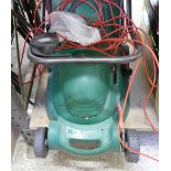 A Qualcast electric lawn mower