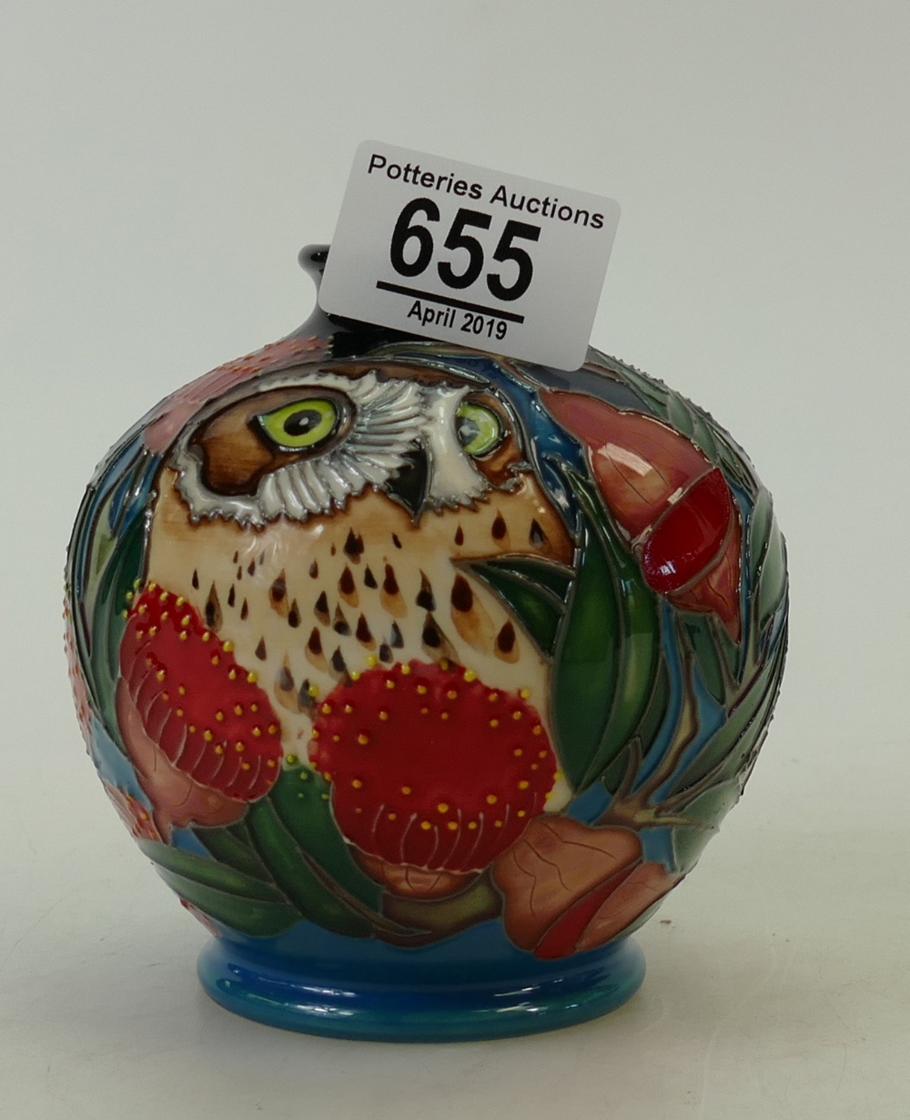 Moorcroft Ltd Edition Vase - Boobook Owl