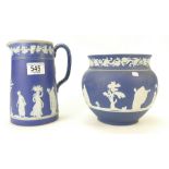 Adams dark blue & white jasper ware plan