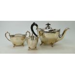 Silver plated 3 piece tea set EPNS A1: