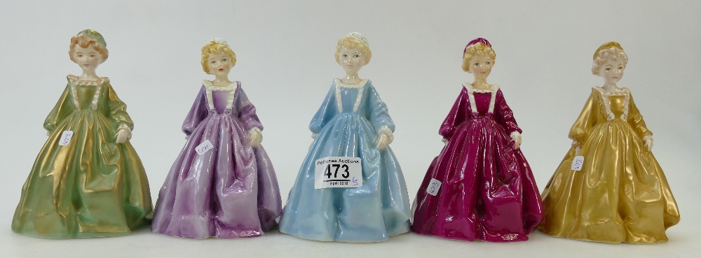 Five Royal Worcester Child Figures "Gran