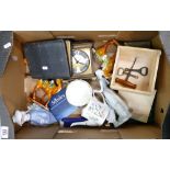 Tray lot including Lladro: LLadro lady figures, Aynsley Pembroke patterned items,