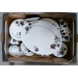 A collection of Royal Albert Masquerade: Dinner and tea ware including dinner plates, cups, saucers,