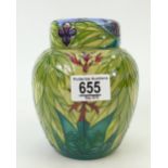 Moorcroft Shakespeare Series Trial Ginger Jar: Jar design Ophelia by Sally Tuffin, height 16cm.