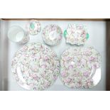 A collection of Shelley items: Shelley items in the Maytime Chintz pattern to include - dinner