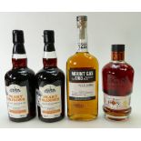 A collection of rum to include: Mount Gay Rum 70cl,
