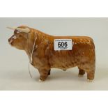 Beswick Highland Bull 2008: Bull has (restored horns).