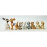 A collection of Beswick items to include: Dog Praying 2130, Yorkshire Terrier laughing 2102,