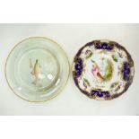 Royal Doulton plate handpainted with Tench by C Hart: Plate diameter 23cm and another Royal