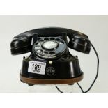 French Telephone: Converted French 1920's dial telephone.