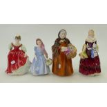 Royal Doulton Lady Figures: Fair maiden HN2434, Wendy HN2169,