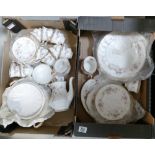 A collection of Paragon Victoriana: Dinner and tea ware to include tea set, dinner plates,