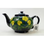 Moorcroft ' Buttercup ' Tea Pot: Circa 1990's height 13cm.