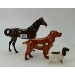 Beswick Animals: Swish tail horse,