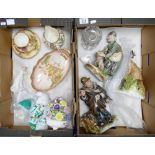 A collection of Royal Doulton, Hammersley etc: Doulton Figures, Royal Naples Capodimonte (A/F),