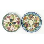 Two Moorcroft Plaques: Plaques Summer's End & Anna Lily.