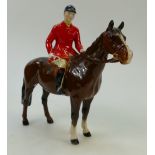 Beswick huntsman on brown horse 1501( huntsmans neck reglued)