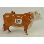 Beswick Hereford Bull 949: Bull has leg broken but piece present.