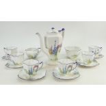 Shelley Queen Anne shape tea set: Shelley tea set in the Archway of Roses design.