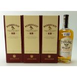 A collection of whisky to include: 1 x Teeling Irish Whisky single grain 70cl together with 3 x